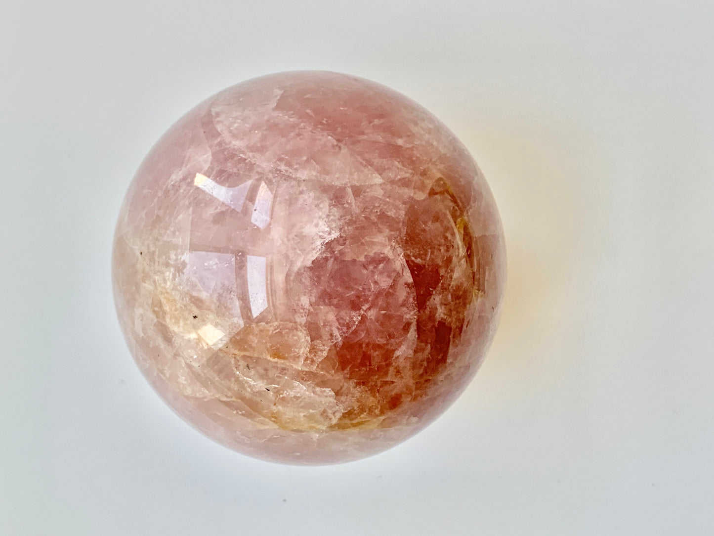 Rose Quartz Sphere, 75-77 mm