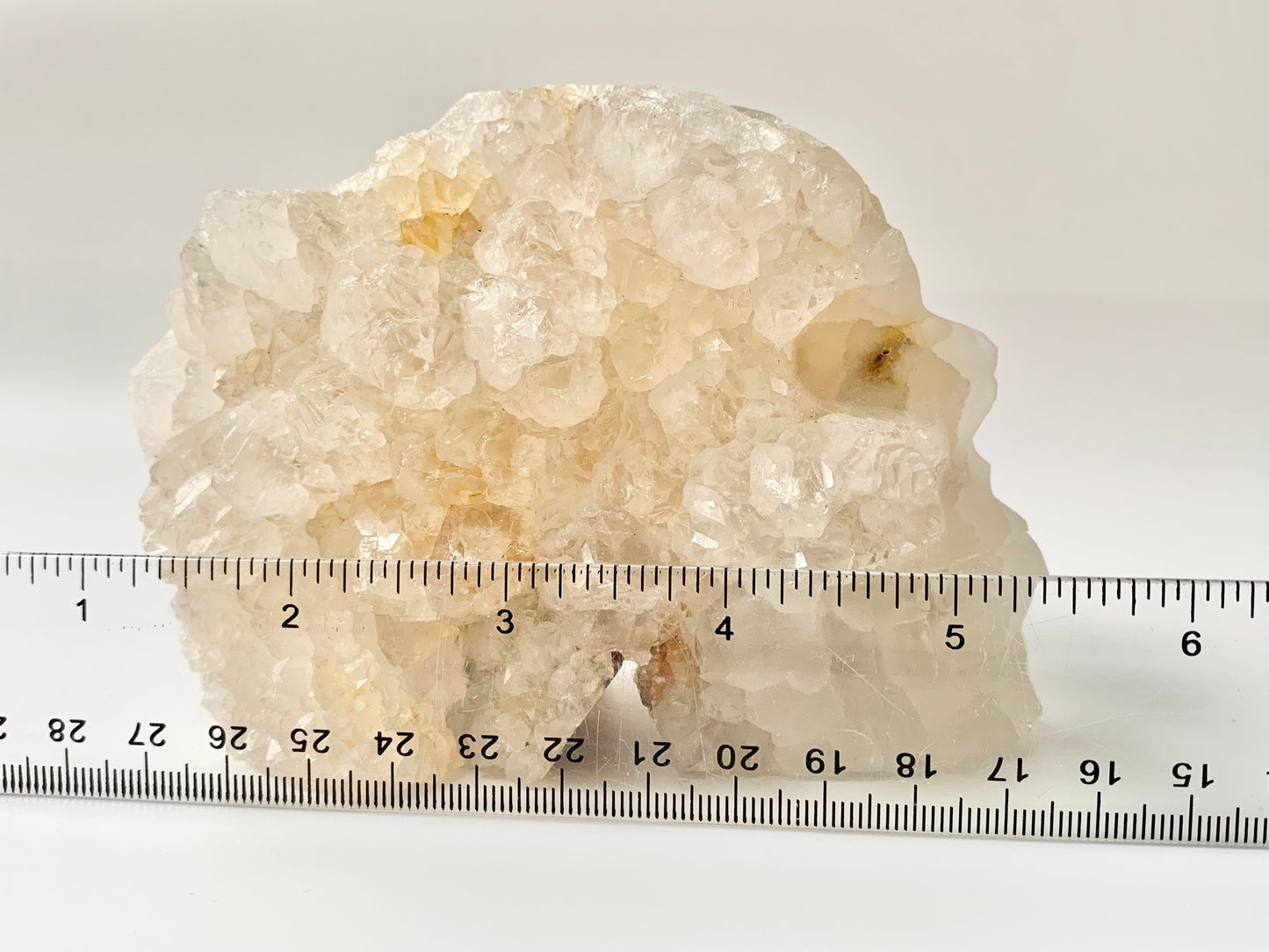 Quartz side Cluster Skull, front side chunk gone large