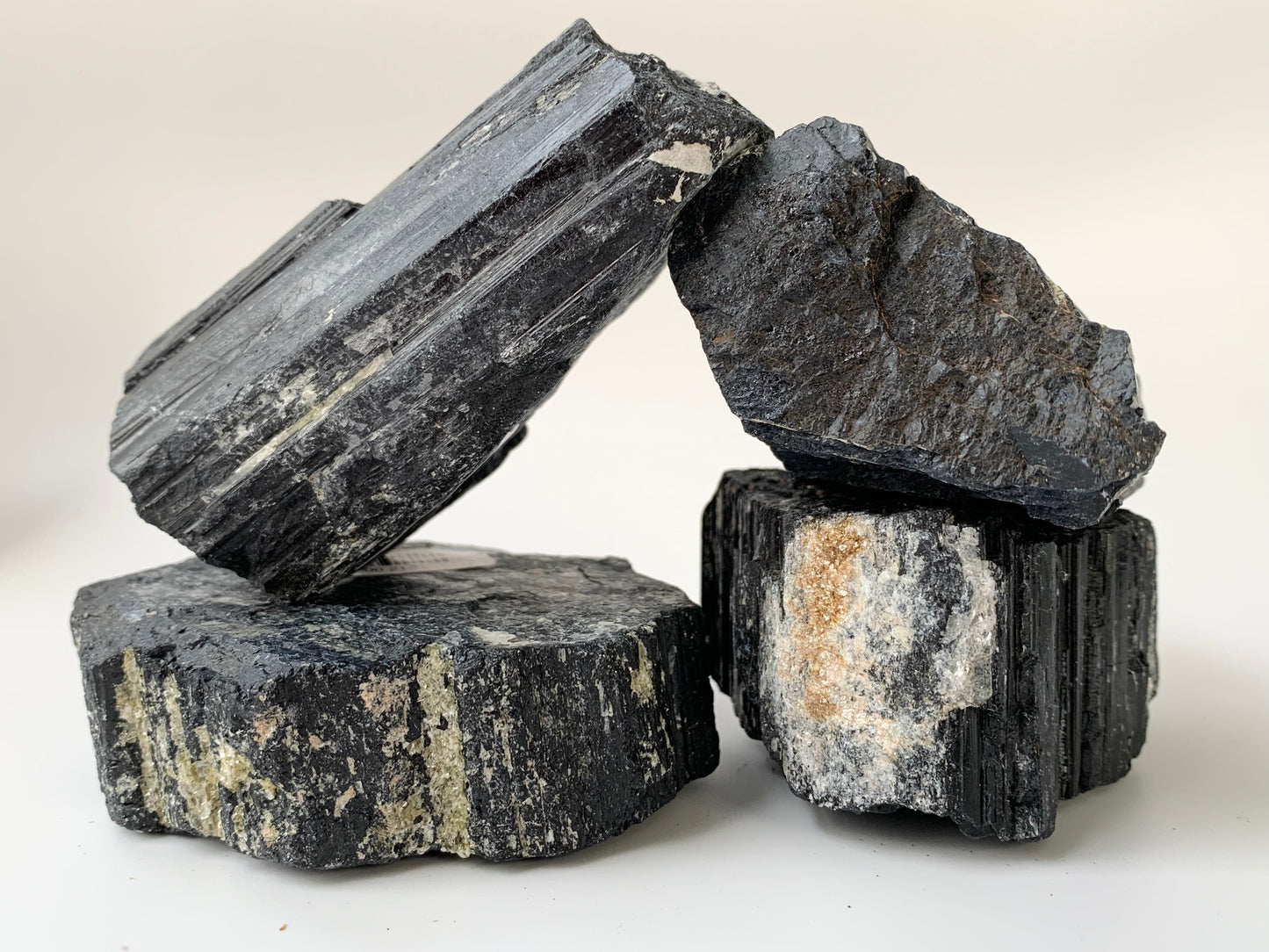 Raw Black Tourmaline Chunk, ~8 oz