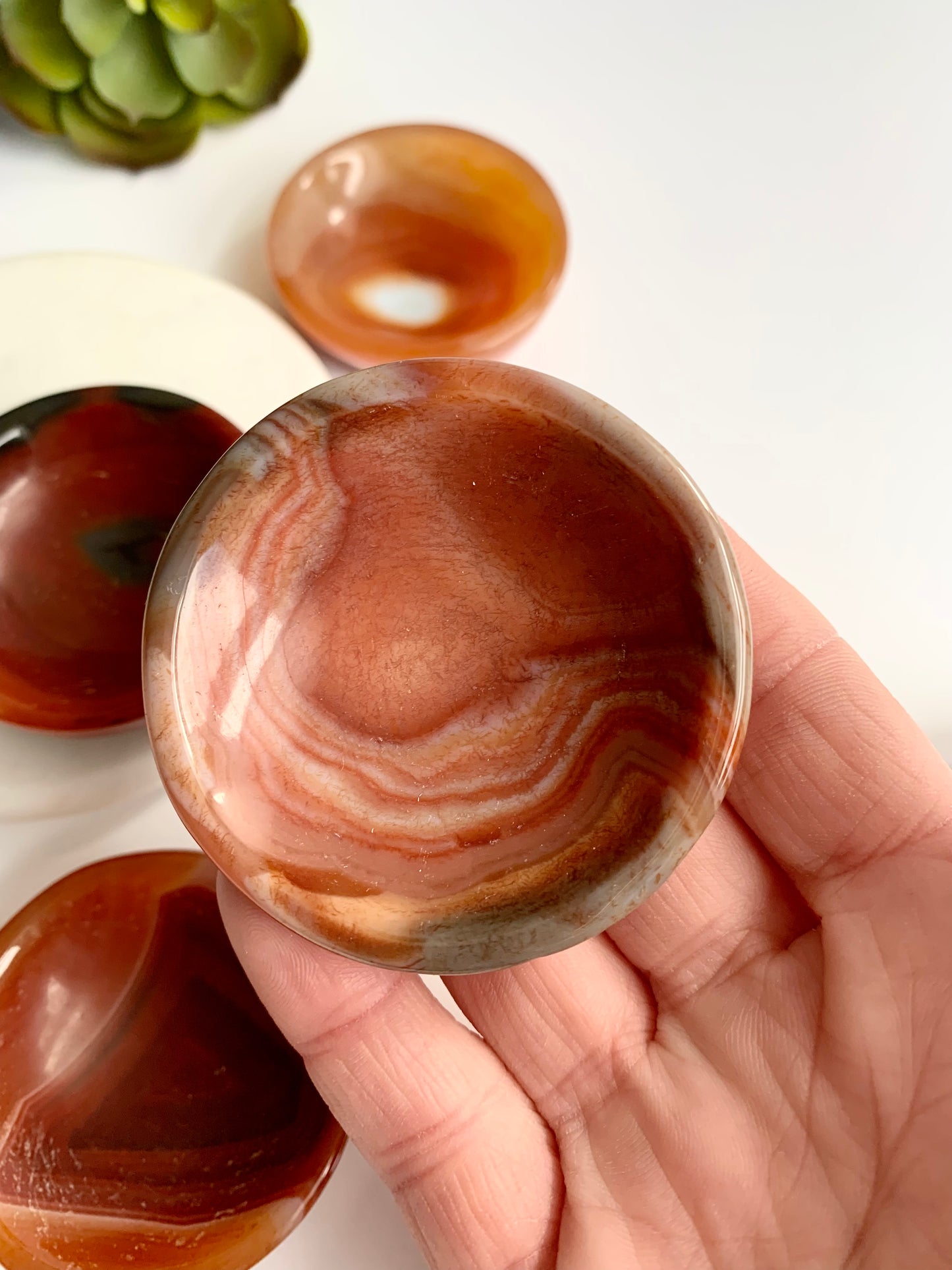 Carnelian Bowl, small, ~2 inch