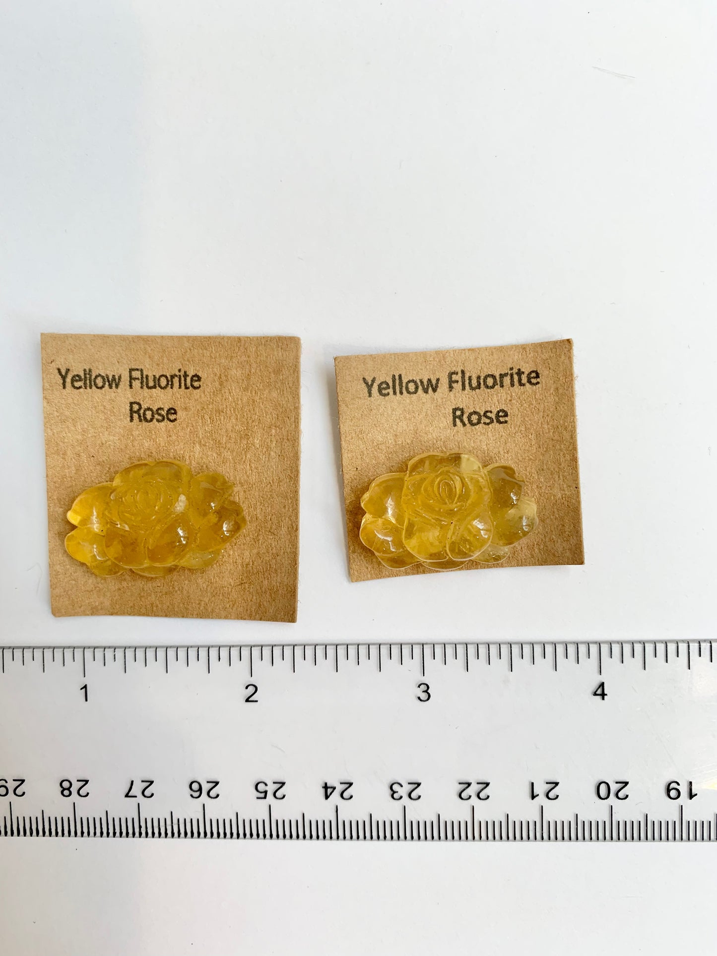 Rose Yellow Fluorite Mini Carving
